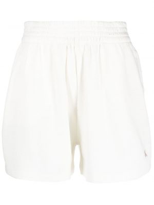 Дънкови шорти бродирани Calvin Klein Jeans бяло