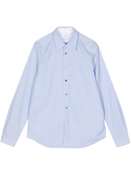 Bavlnená košeľa Ps Paul Smith modrá