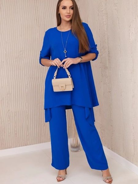 Relaxed блуза Fasardi синьо