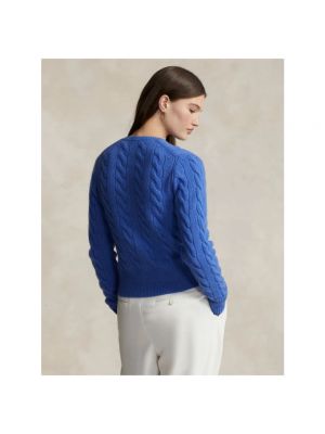 Cárdigan de lana de cachemir con estampado de cachemira Polo Ralph Lauren azul