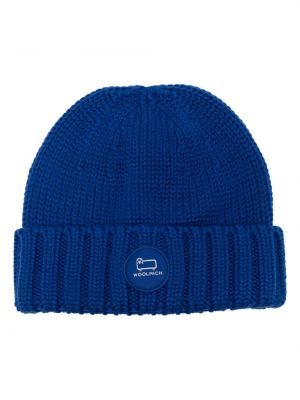 Woll mütze Woolrich blau