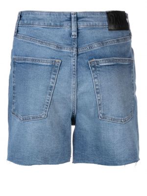 Shorts en jean taille haute Dkny bleu