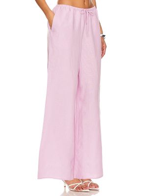 Pantaloni di lino Onia rosa