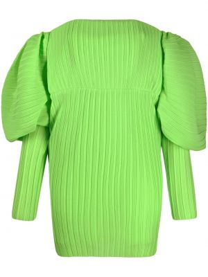 Mini-abito pieghettato Solace London verde