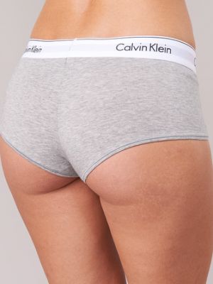 Szorty jeansowe bawełniane Calvin Klein Jeans szare