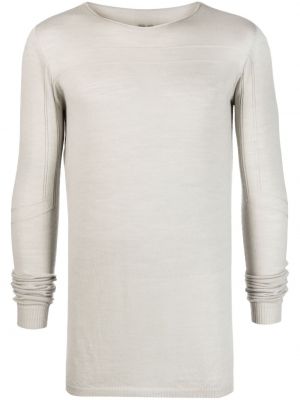 Плетен пуловер Rick Owens сиво