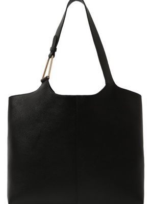 Черная сумка шоппер Coccinelle