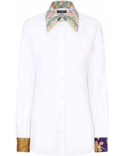 Camisa de tejido jacquard Dolce & Gabbana blanco
