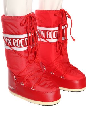 Stivali da neve di nylon Moon Boot rosso