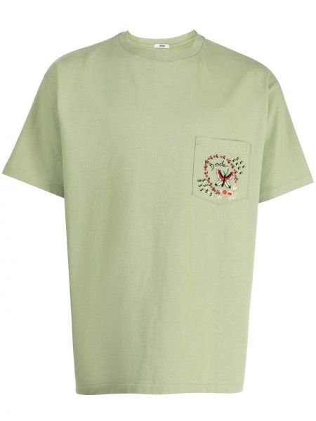 T-shirt mit stickerei Bode grün
