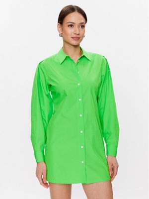 Srajčna obleka Tommy Hilfiger zelena