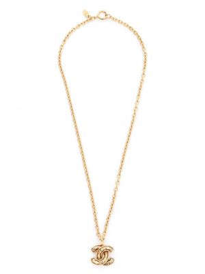 Collier plaqué or Chanel Pre-owned