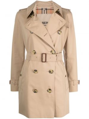 Bavlnený krátký kabát Burberry hnedá