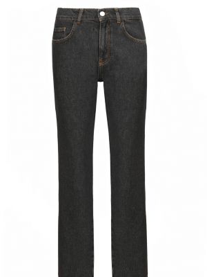 Черные прямые джинсы Moschino Jeans