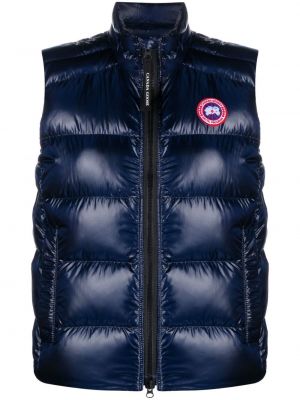 Ned fjær vest Canada Goose blå