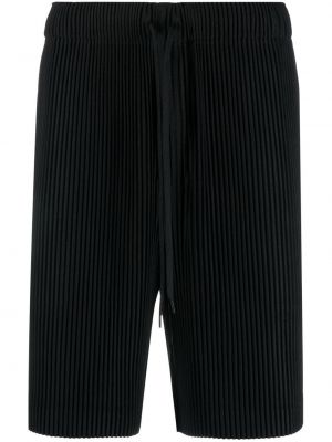 Plissert bermudashorts Homme Plissé Issey Miyake svart