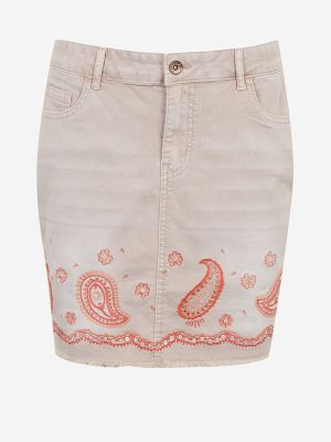 Džínová sukně Desigual růžové