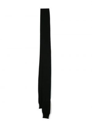 Pletený vlnený šál Moschino čierna