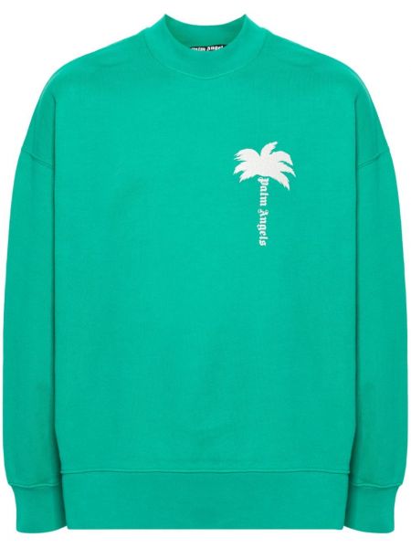 Sweatshirt aus baumwoll Palm Angels grün
