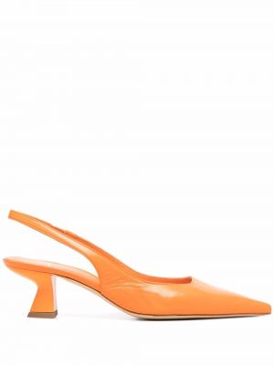 Pantofi cu toc slingback Roberto Festa portocaliu