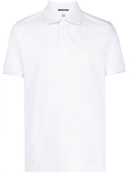 Поло тениска бродирана C.p. Company бяло