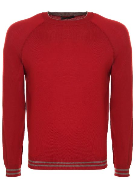 Шерстяной свитер Loro Piana красный
