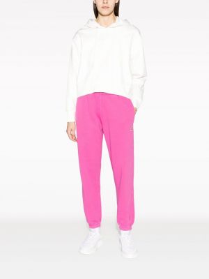 Haftowane spodnie sportowe bawełniane Autry różowe