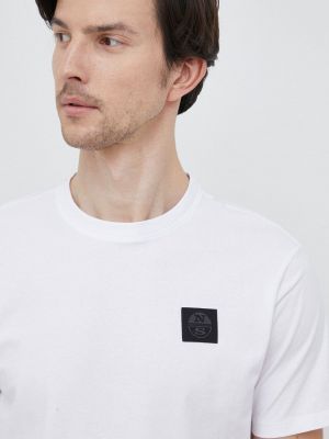 North Sails t-shirt , férfi, nyomott mintás - fehér