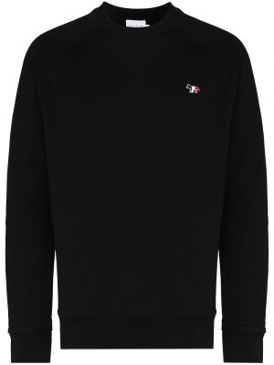 Sweat en coton Maison Kitsuné noir