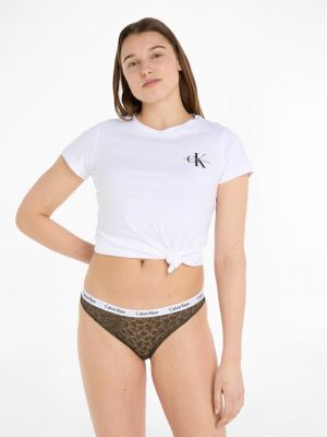 Chiloți brazilieni Calvin Klein Underwear maro