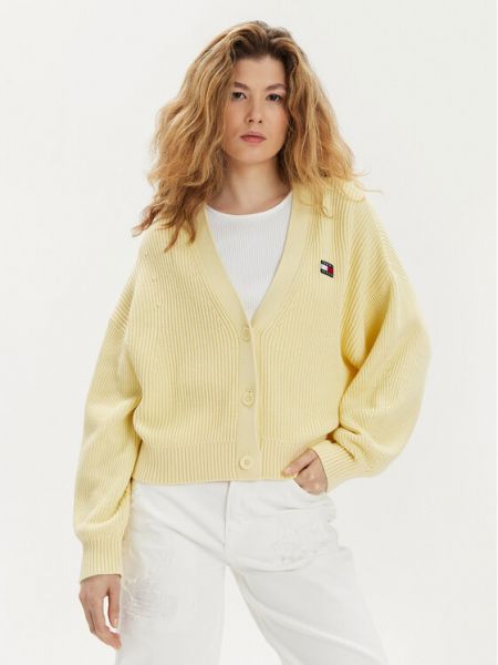 Cardigan Tommy Jeans giallo