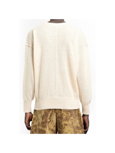 Sweter wełniany z alpaki Lemaire beżowy