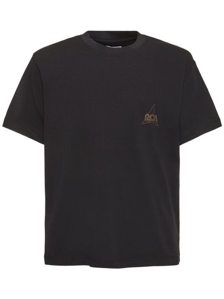 Camiseta de algodón Roa negro