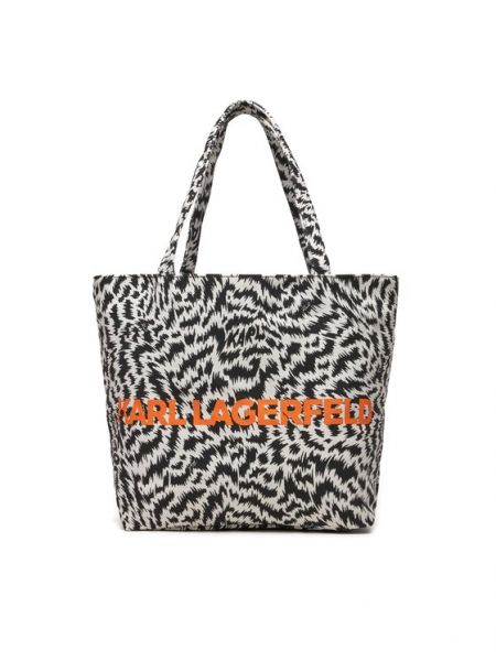 Shopper rankinė su zebro raštu Karl Lagerfeld