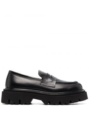 Pantofi loafer din piele cu platformă Closed negru
