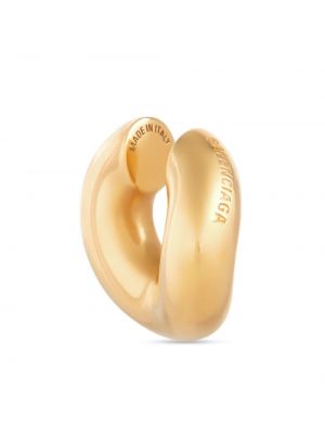 Boucles d'oreilles à boucle Balenciaga doré