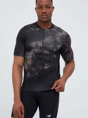 4F edzős póló , mintás - Fekete
