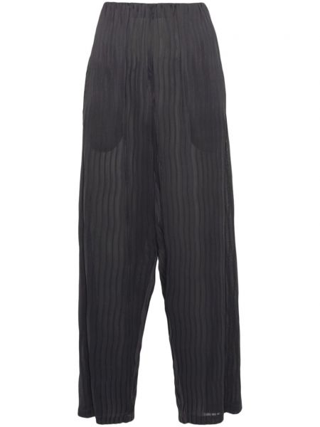 Plisované kalhoty Giorgio Armani šedé
