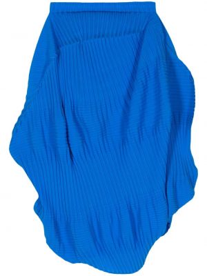 Midi sukňa Issey Miyake modrá