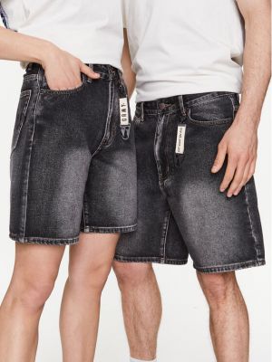 Jeans shorts Grimey schwarz