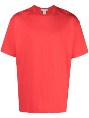 Koszulka bawełniana z nadrukiem Comme Des Garcons Shirt czerwona