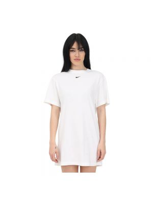 Sukienka mini bawełniana Nike biała