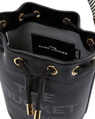Kožená kožená taška Marc Jacobs čierna