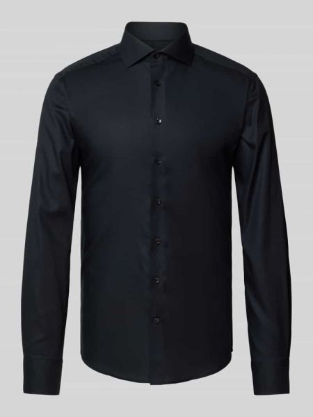 Koszula slim fit Bruun & Stengade czarna