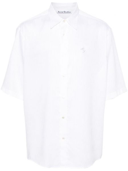 Košeľa s výšivkou Acne Studios biela