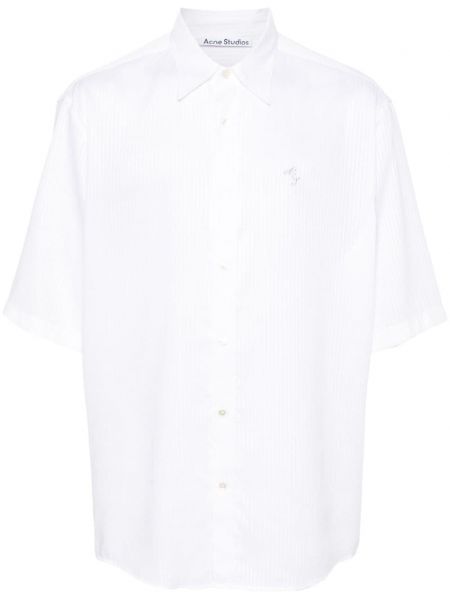 Chemise brodée Acne Studios blanc