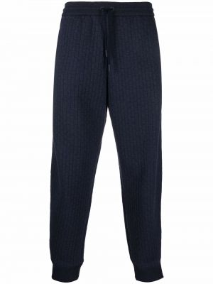Pruhované rovné kalhoty Giorgio Armani