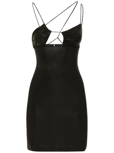 Asymetrické mini šaty Nensi Dojaka černé