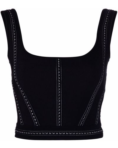 Crop top Alexander Mcqueen svart