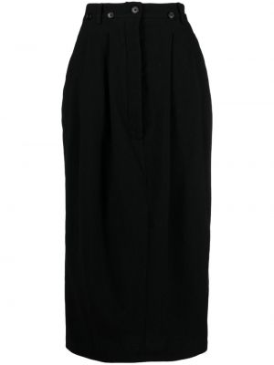 Plisovaná dlhá sukňa Rundholz čierna